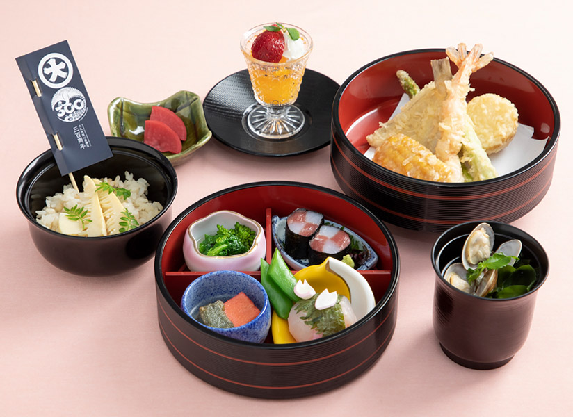 京都祇園 天ぷら圓堂「春の桜花御膳」