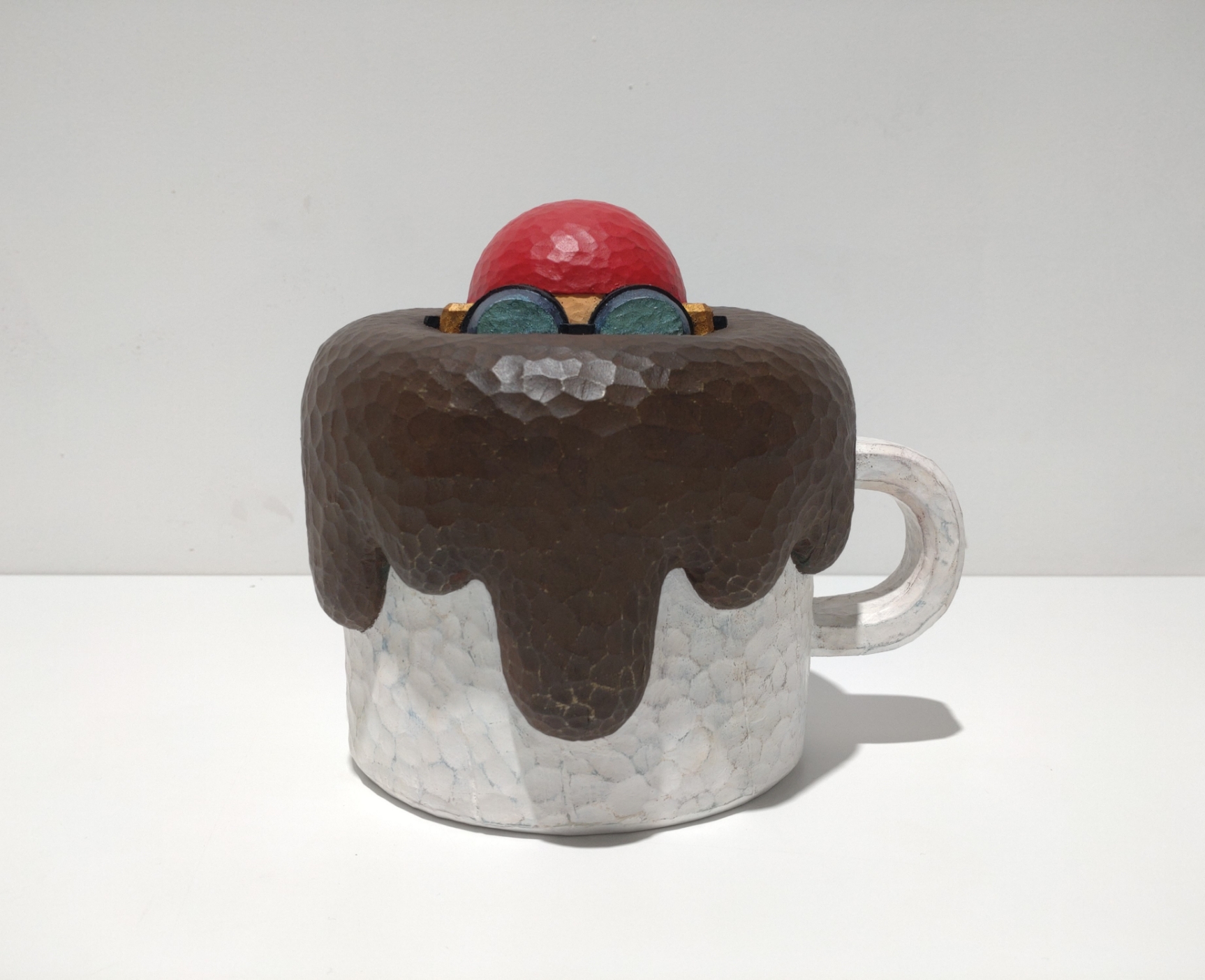 関本麻己子 「清澈」F6号 和紙に岩絵の具の作品画像です。