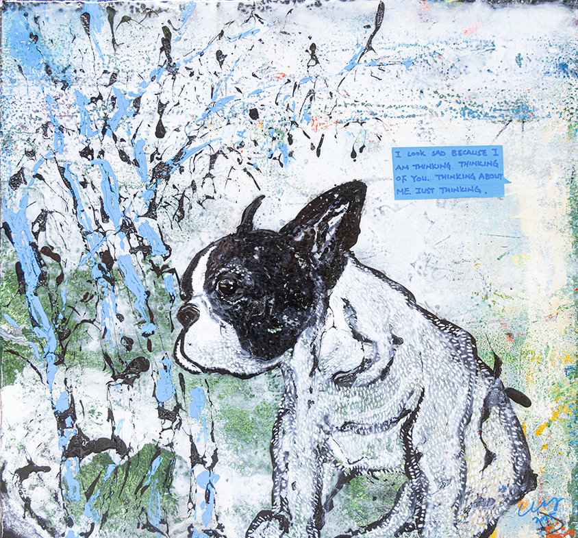 「In front of the blue bamboo」