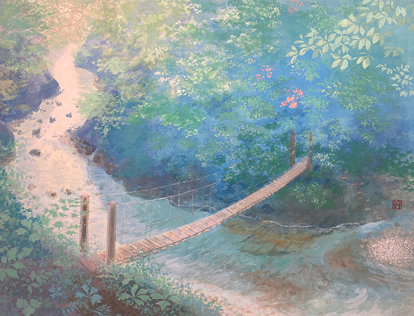 「吊り橋を渡って」