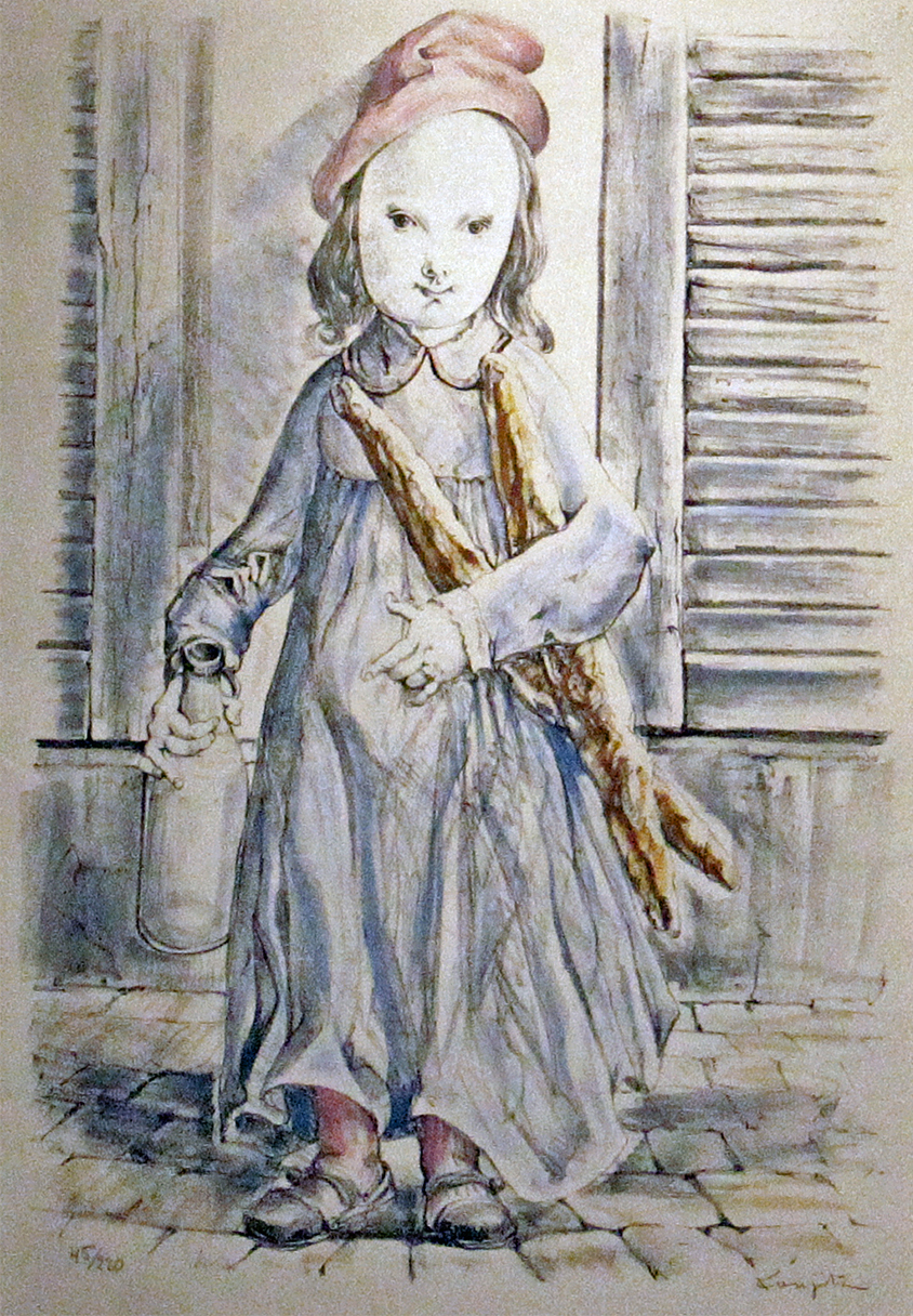 藤田嗣治「朝」