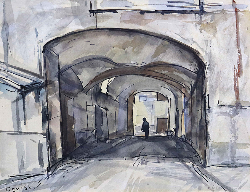 荻須高徳「ジェノヴァ、小径」