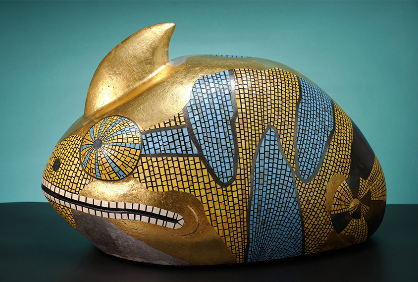 「貝彩カメレオン キー」