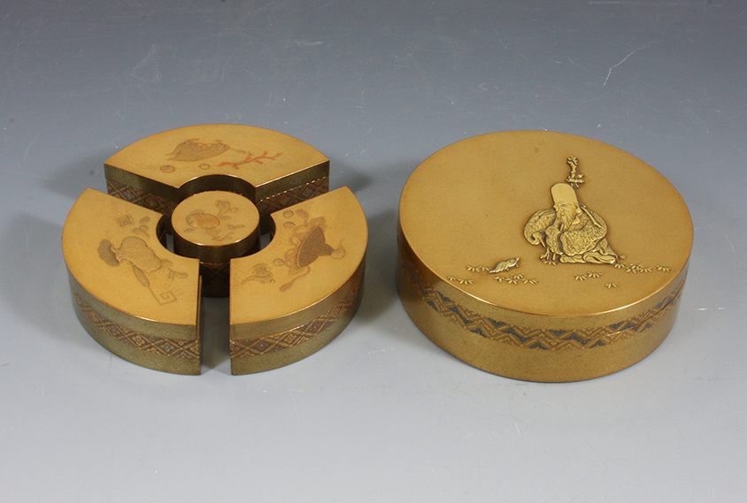 福禄寿宝尽蒔絵香箱