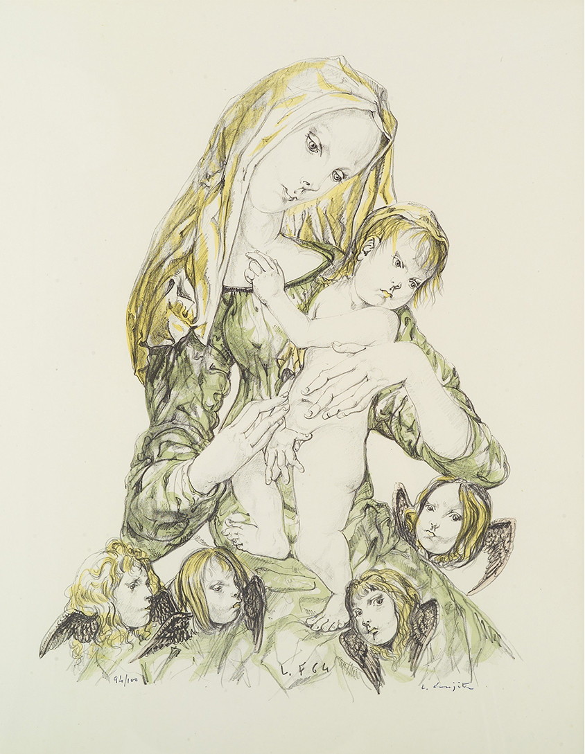 藤田嗣治「聖母子」