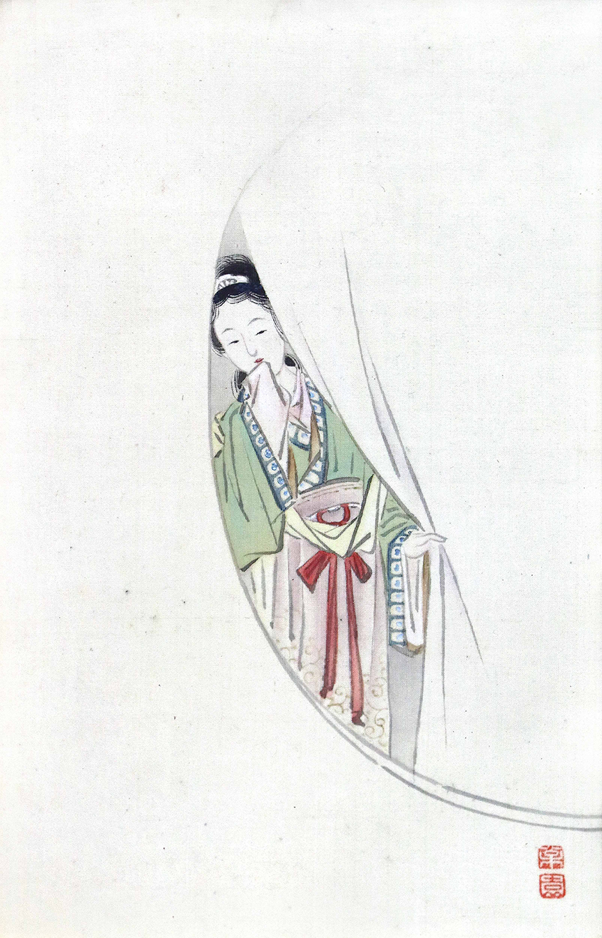 上村 松園「唐美人図」