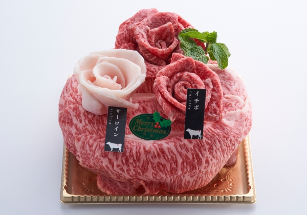 ＜ 日本橋 日山 ＞黒毛和牛　クリスマス肉ケーキ