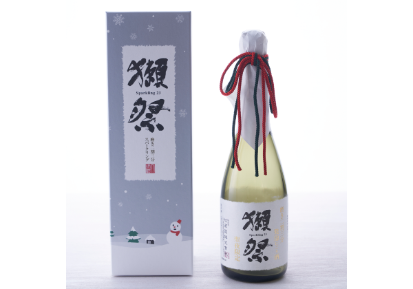 獺祭 純米大吟醸 磨き二割三分 発泡にごり酒（X’mas限定パッケージ）