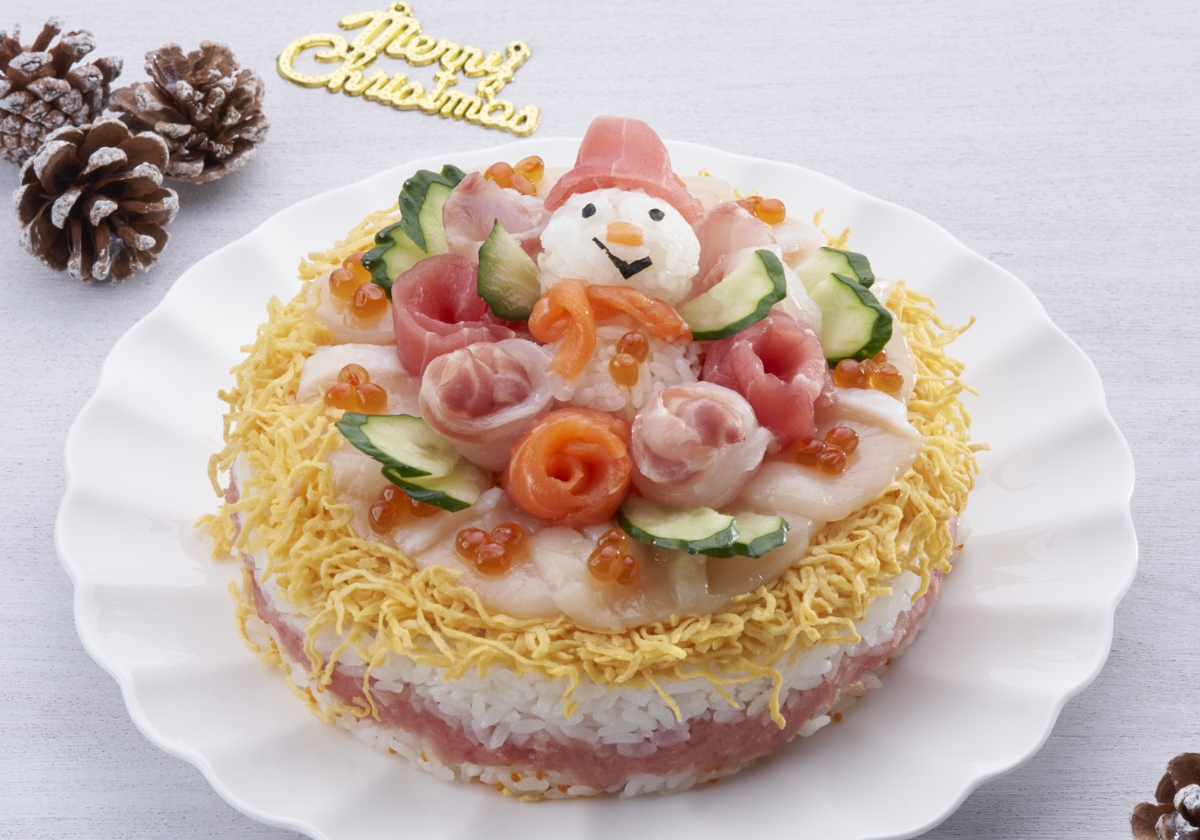 ＜ 中島水産 ＞ケーキ鮨(雪だるま)