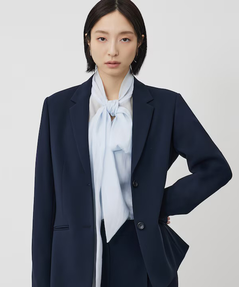 〈プラステ〉トリアセブレンドテーラードジャケット