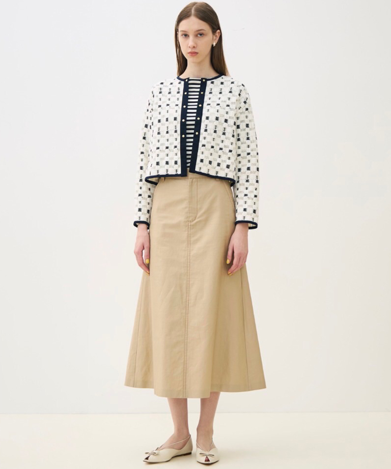 〈トゥモローランド〉ブロックトリコットジャケット