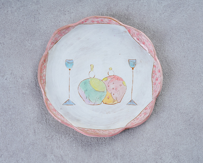 おひなさま絵皿