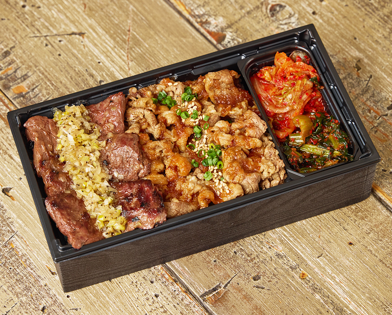 〈焼肉KINTAN〉【お茶付き】塩ハラミ＆牛カルビ 焼肉弁当