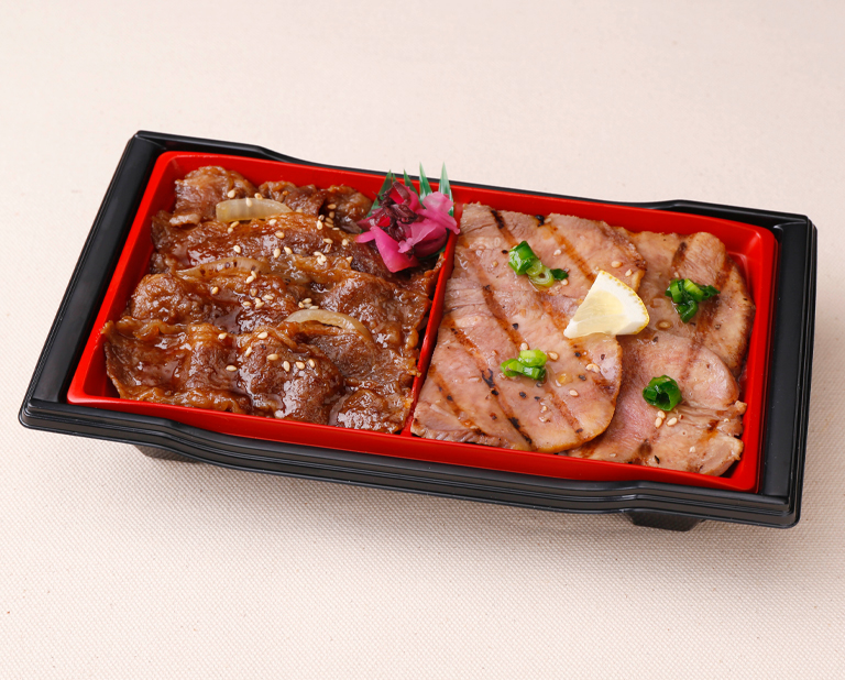 〈柿安ダイニング〉ねぎ塩牛タン＆スタミナ焼肉重