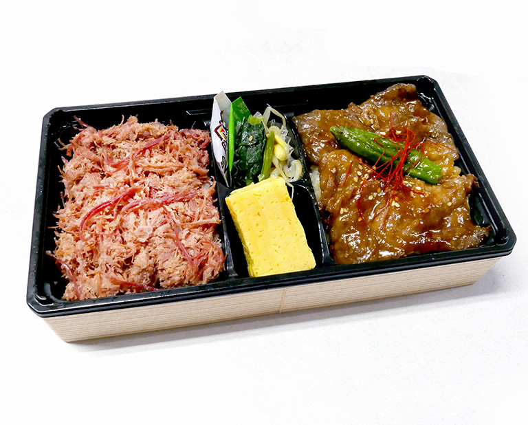 〈千駄木腰塚〉コンビ―フ＆国産牛焼肉弁当
