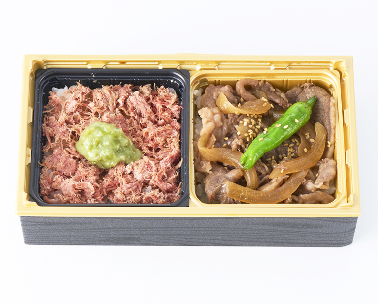 〈千駄木腰塚〉コンビーフと国産牛すき煮弁当
