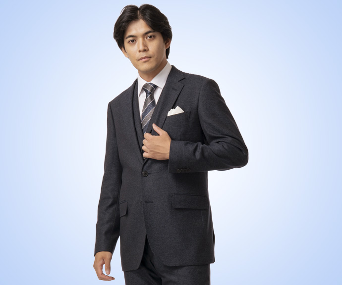 イタリア製服地使用スーツ・スリーピーススーツなど2着