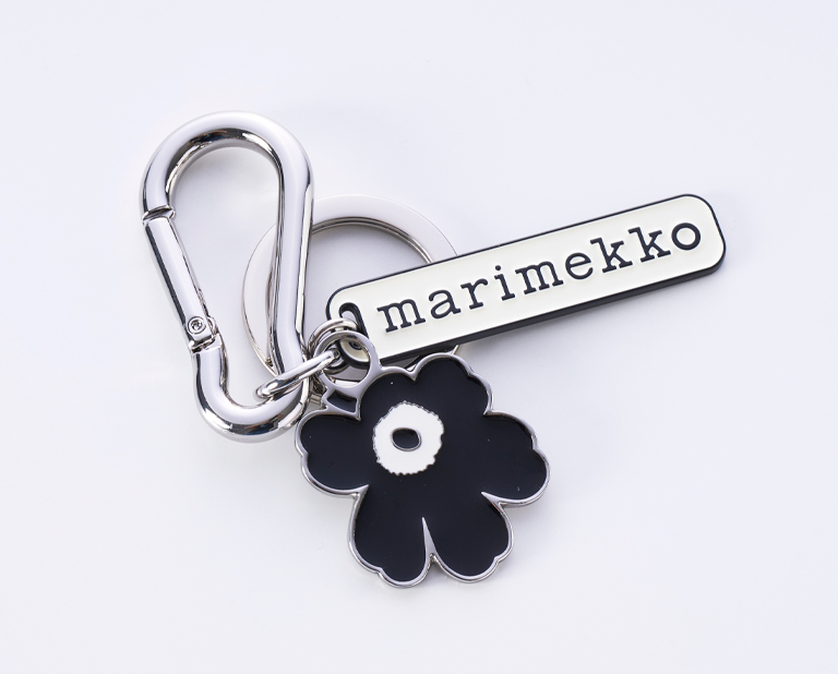 〈マリメッコ〉Puhallus Ⅱ Unikko キーチェーン