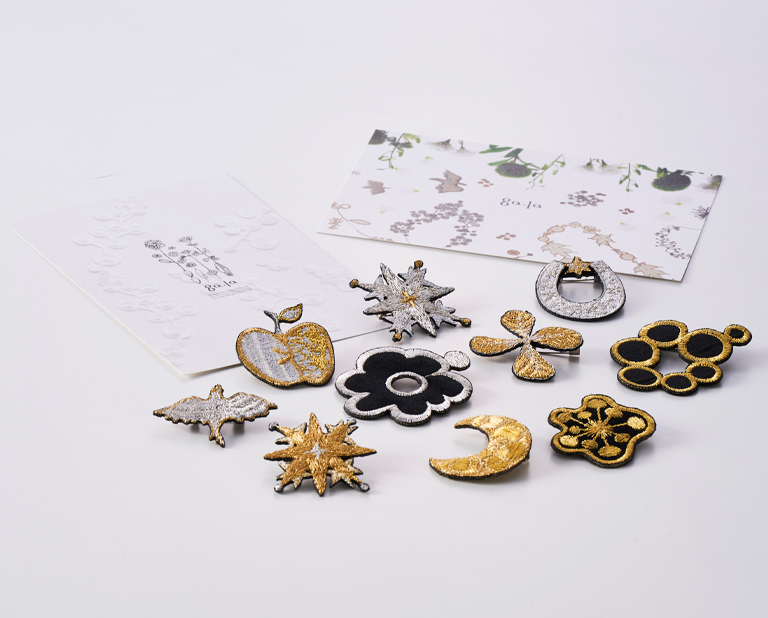 〈工場十貨店〉刺繍ブローチga.la(ガラ)