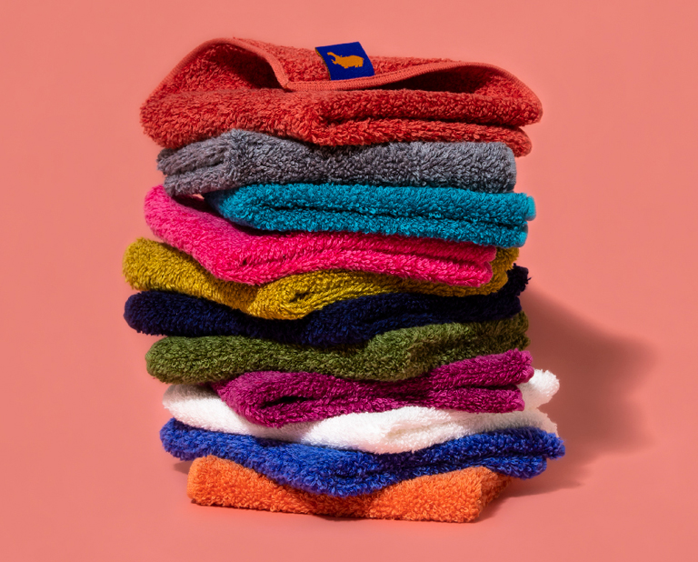 〈タオルシンクラボ〉ヒポポタマス オーガニックコットン＆バンブー ハンカチーフタオル