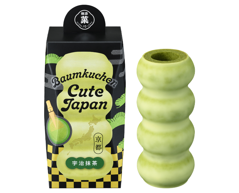 〈ユーハイム〉バウムクーヘンキュートジャパン(宇治抹茶)