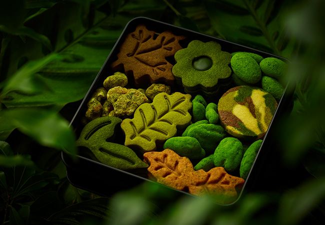 ボタニカルクッキー缶