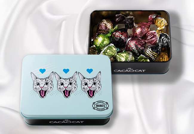 CACAOCAT缶 9個入 mmts Light Blue