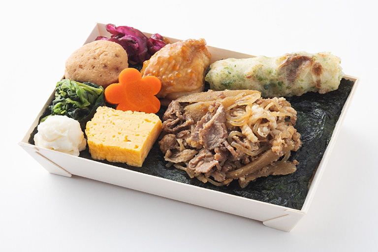 のり弁　山椒香る牛しぐれ煮