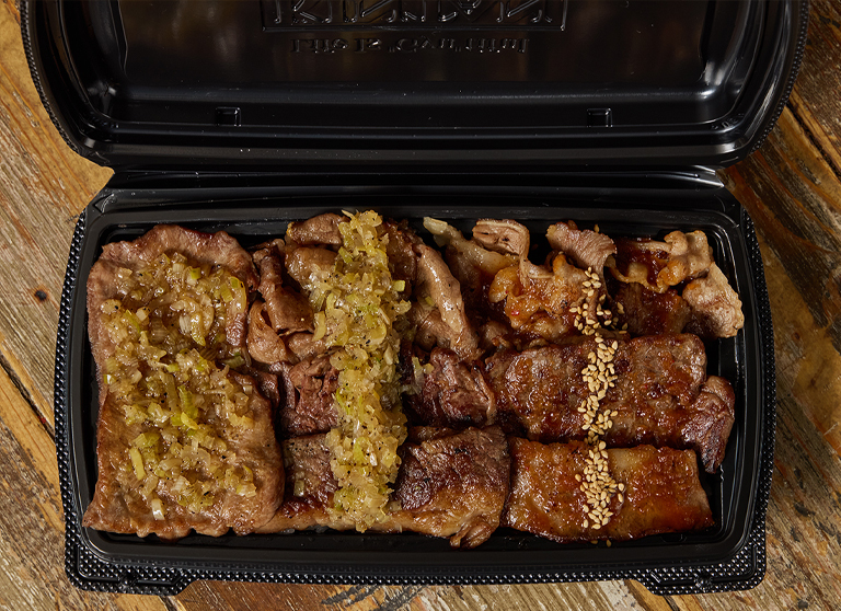 KINTAN史上最多 8種 焼肉弁当