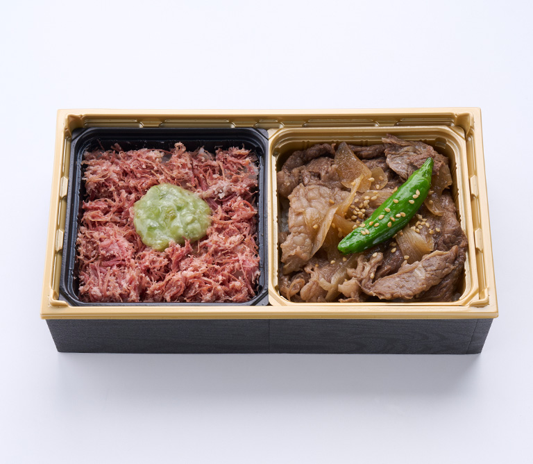 〈千駄木腰塚〉コンビーフと国産牛すき煮弁当