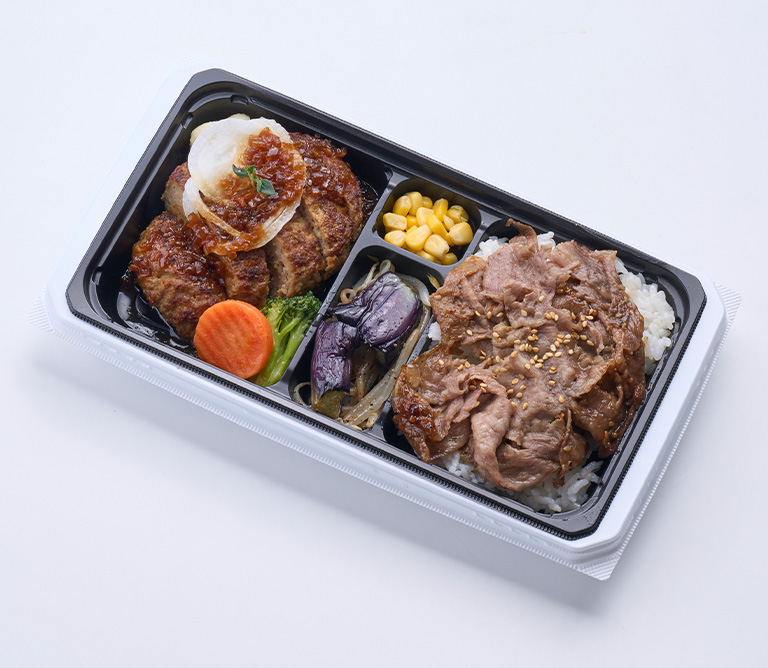 〈ポール・ボキューズ  デリ〉シャリアピンソースハンバーグ＆黒毛和牛の焼肉BENTO
