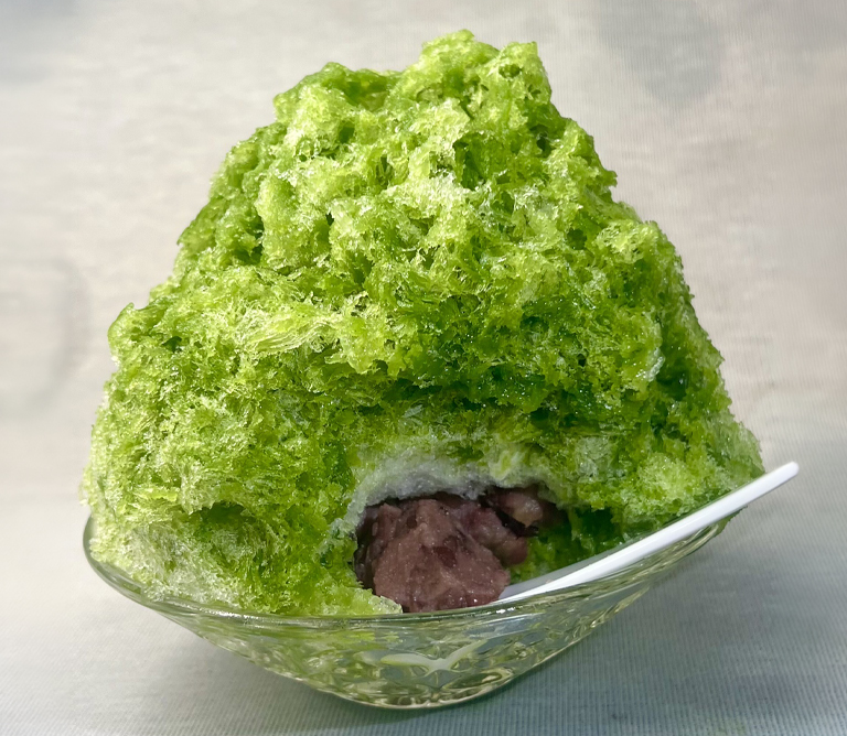 〈京都つる家花陽〉富士天然水のかき氷 抹茶あずき