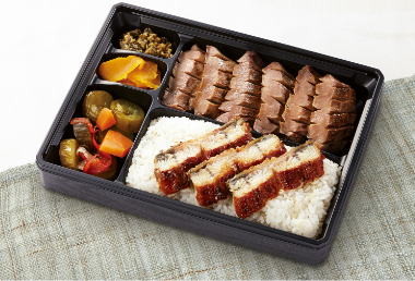 ＜牛たん かねざき＞国産うなぎと牛たんのダブル厚切り弁当