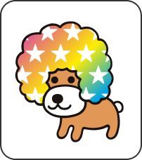 アフロ犬