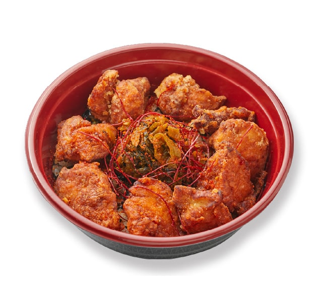 〈ジョニーのからあげ〉激辛炎の火山丼