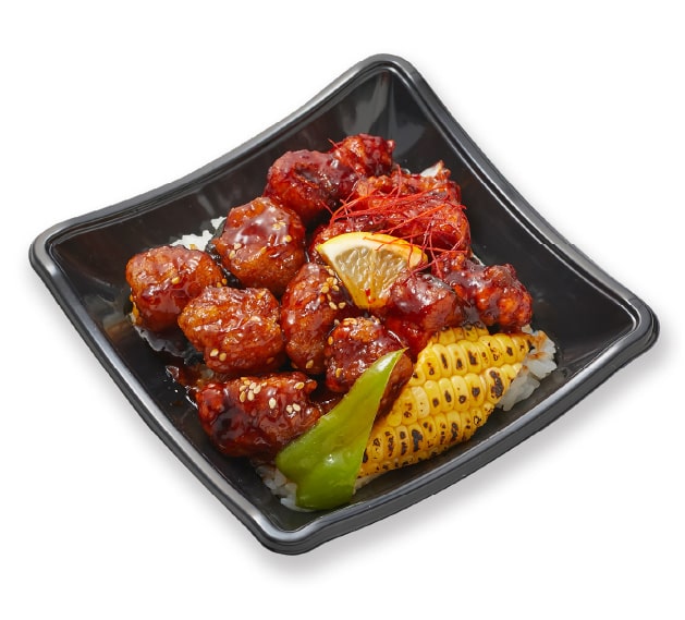 〈魚味撰〉黒酢ぶりとヤンニョムさばの旨辛2色丼