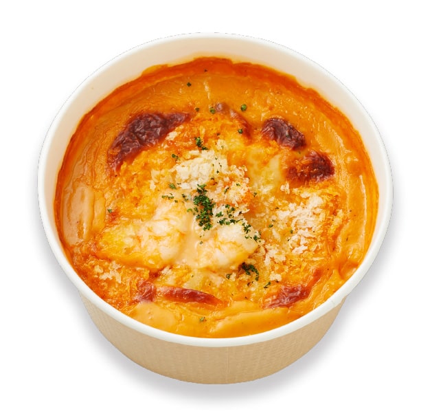〈ラスイート〉海老と有機パスタのロブスタービスクのグラタン