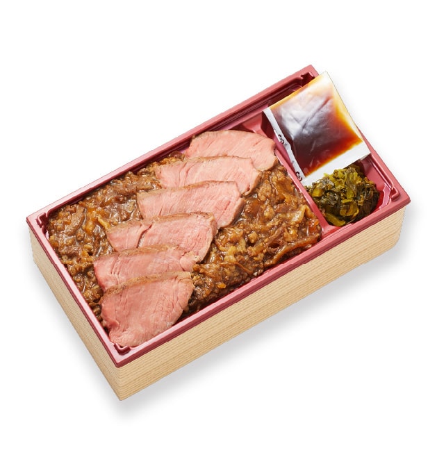 〈勝福惣店〉熟成昆布〆ビフテキ重 万福