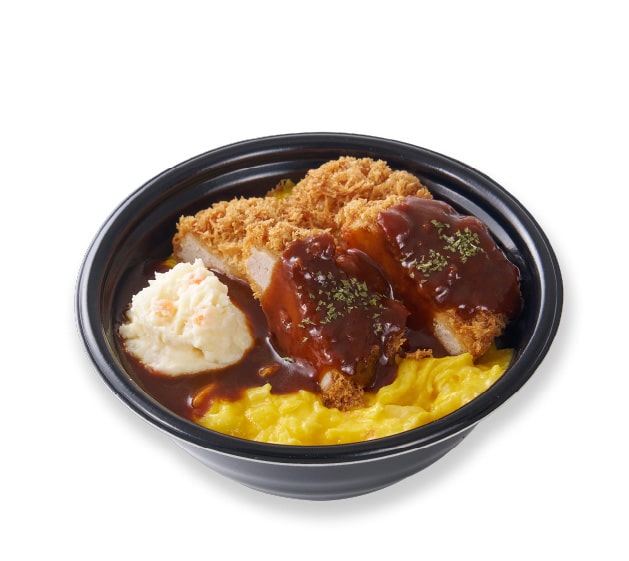 〈とんかつ まい泉〉オムかつ丼デミソース