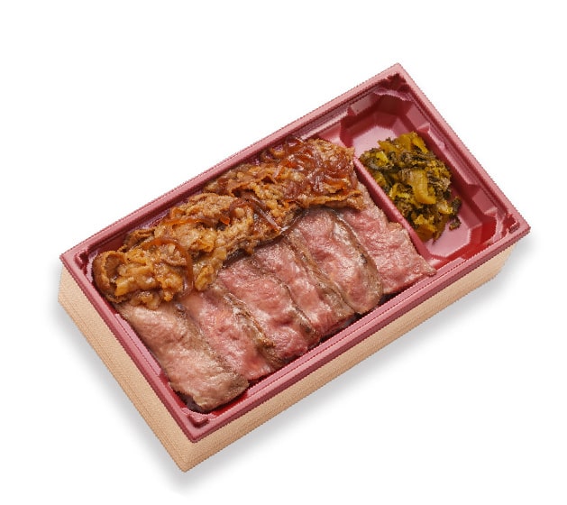 〈勝福惣店〉黒毛和牛すき焼とビフテキ重