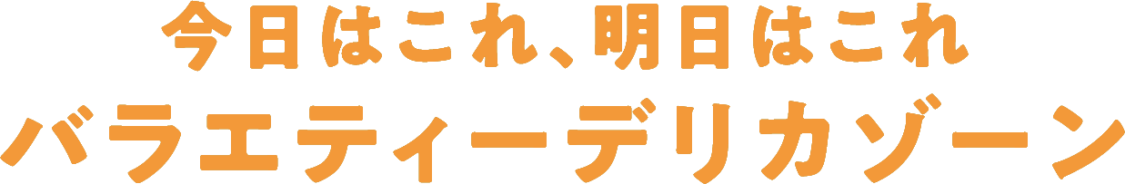 今日はこれ、明日はこれ バラエティーデリカゾーン
