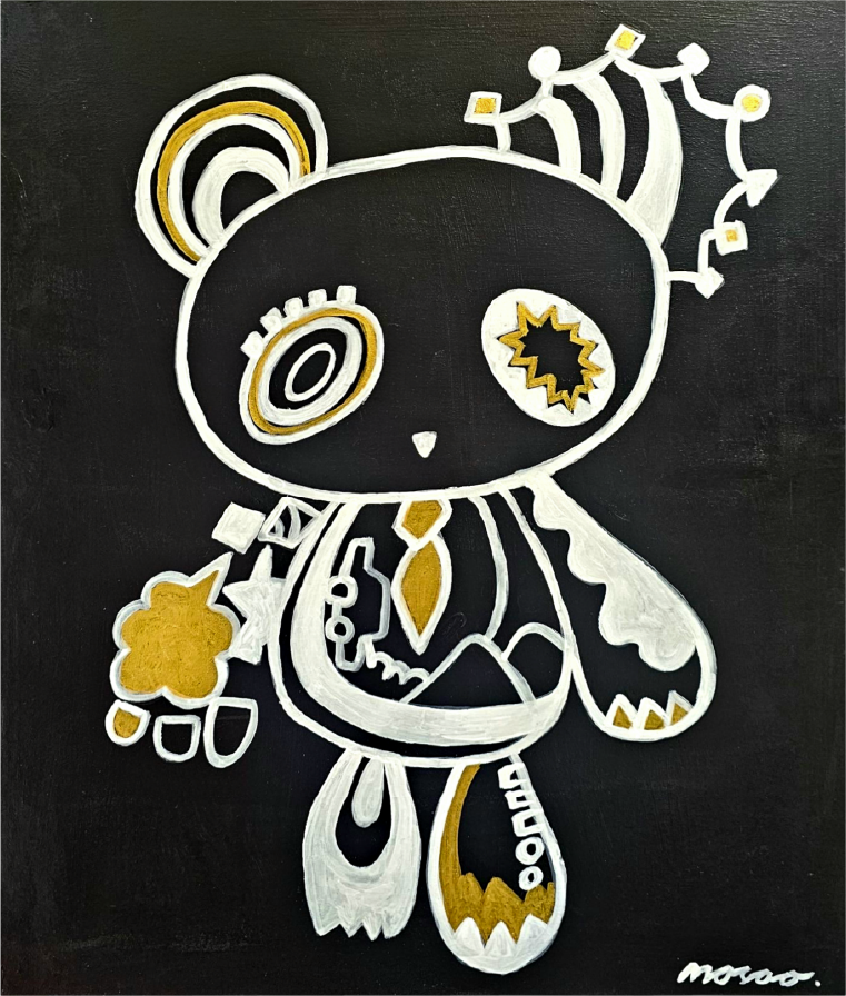 原画「BLACKぱんだ（白）」
