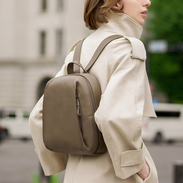 美品☆マザーハウス ヨゾラ バックパック ショルダーバッグ ミリング ベージュ 美品】マザーハウス ヨゾラ バックパック ショルダーバッグ ミリング