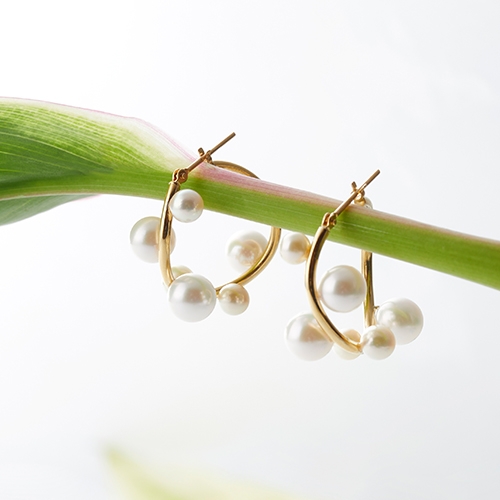 〈JEWELILYTOKYO〉Akoya Pearl Pierce（アコヤパールピアス）