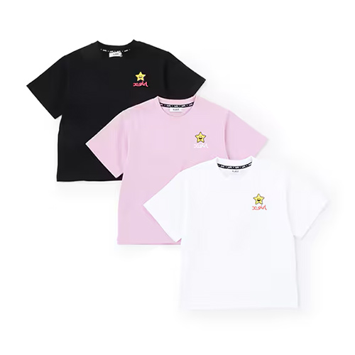 〈エックスガール ステージス〉ハートロゴバックプリント半袖Tシャツ