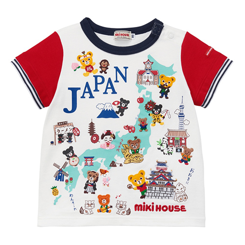 〈ミキハウス〉ご当地Tシャツ★日本