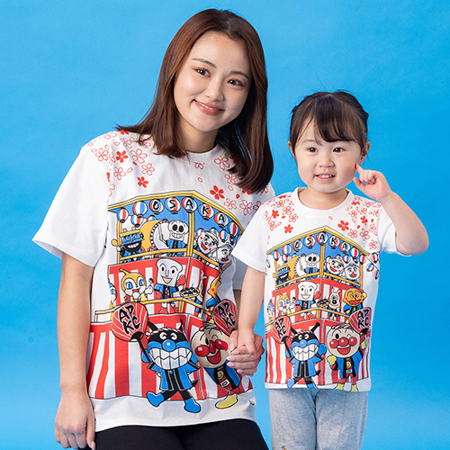 〈アンパンマンキッズコレクション〉大阪限定お祭り柄半袖Tシャツ
