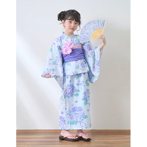 〈メゾピアノ〉水彩紫陽花柄 浴衣