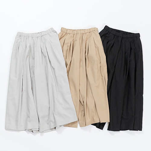 〈KEYMEMORY／キーメモリー〉Tuck gather pants