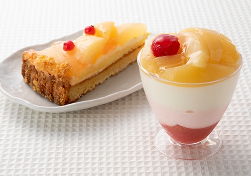 〈ケーキハウス ショウタニ〉桃タルト ピーチメルバ